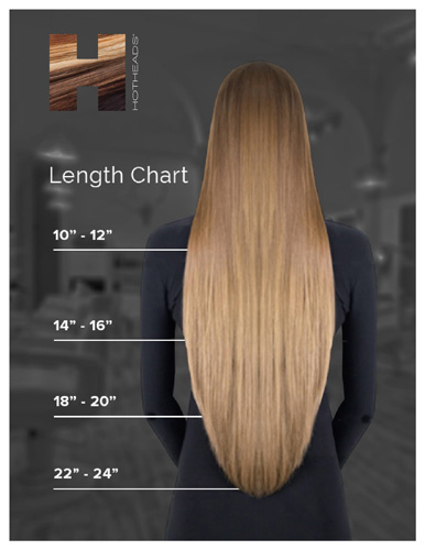 Hotheads Hair Extensions – Length Chart – Print 8.5×11