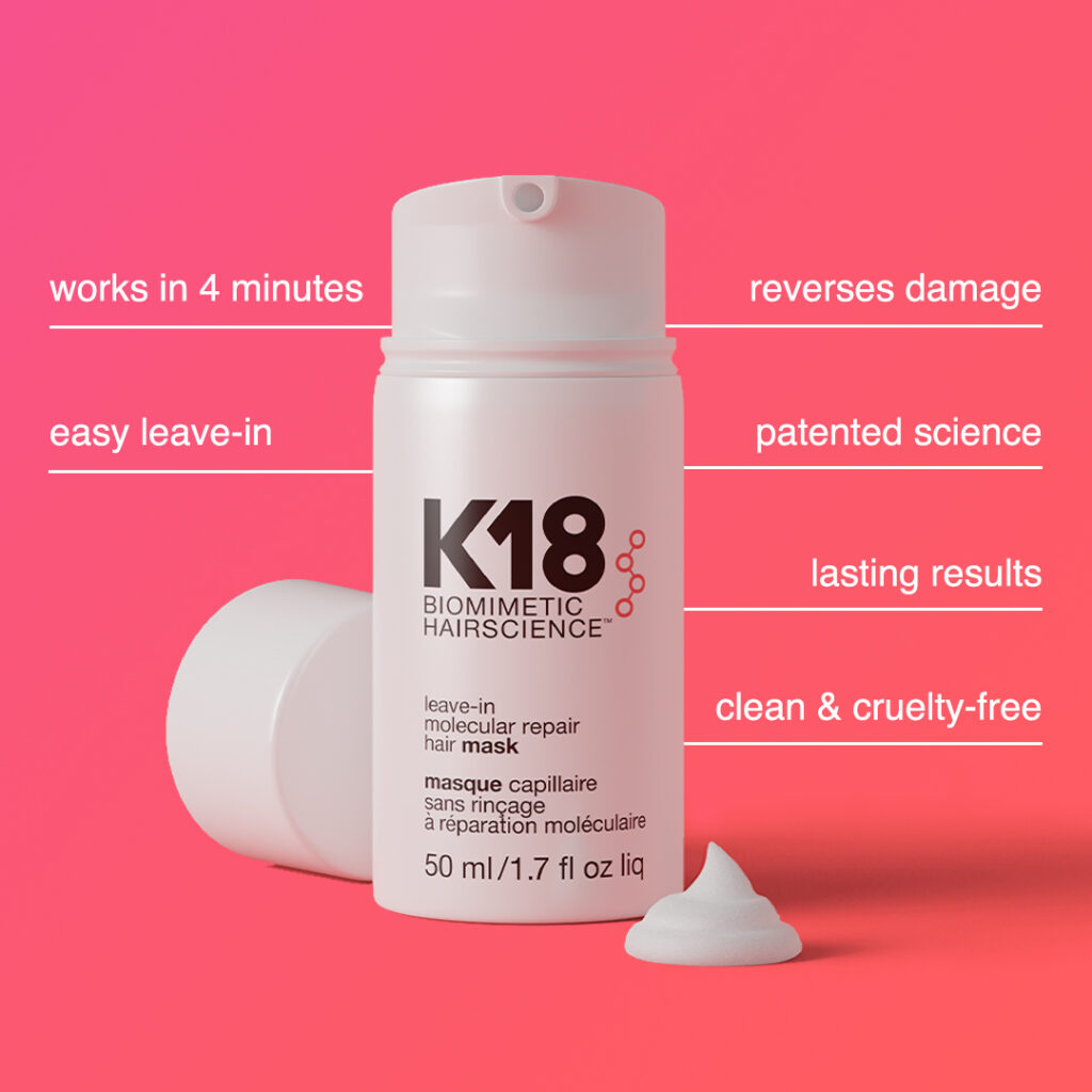 K18 Hair – Leave-In Molecular Repair Hair Mask – Social