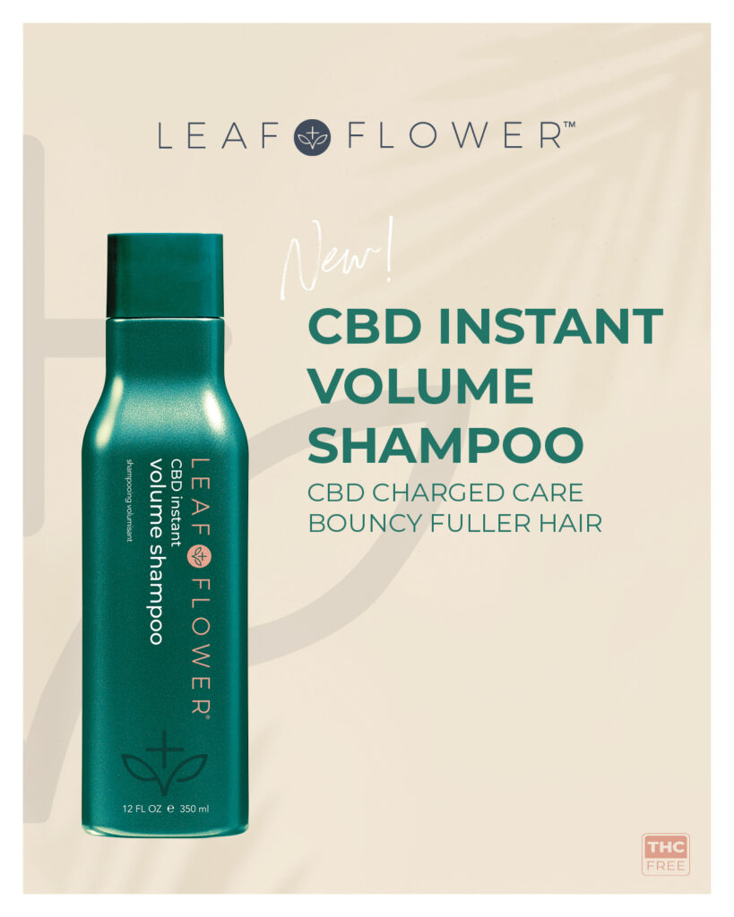 Leaf + Flower – CBD Instant Volume Shampoo – Print 8×10