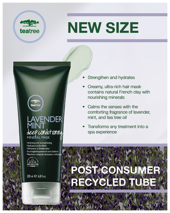 Tea Tree – New Size Lavender Mint Deep Conditioning Mineral Mask – Print 8×10