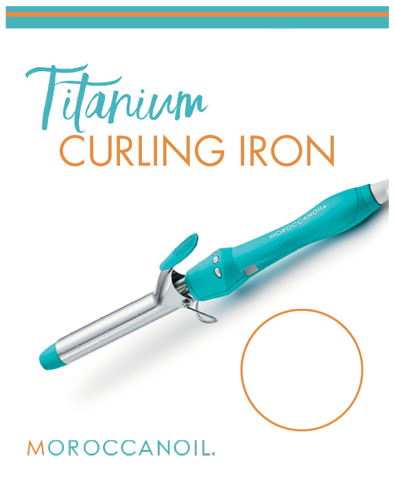 Moroccanoil – Titanium Curling Iron – Print 8×10