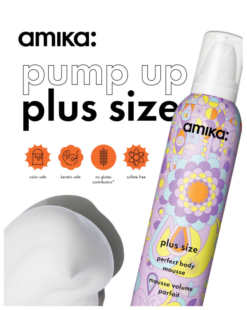 Amika – Plus Size Perfect Body Mousse – Print 8×10