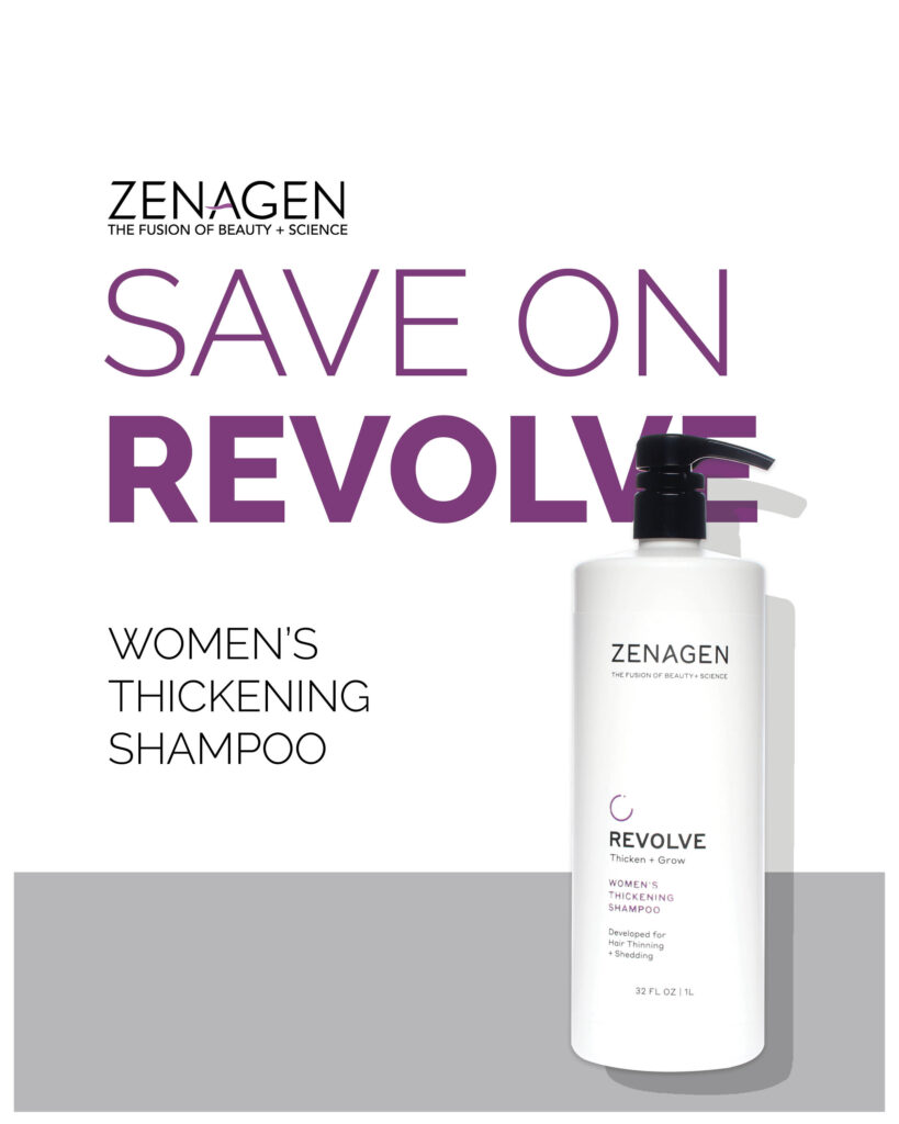 Zenagen – Women’s Thickening Shampoo – Print 8×10