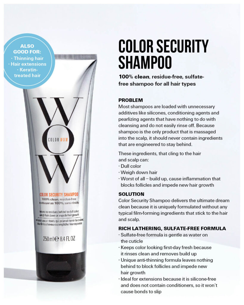 Color Wow – Color Security Shampoo – Print 8×10