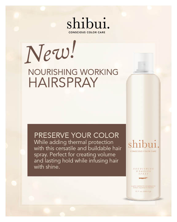 Shibui – Nourishing Working Hairspray – Print 8×10