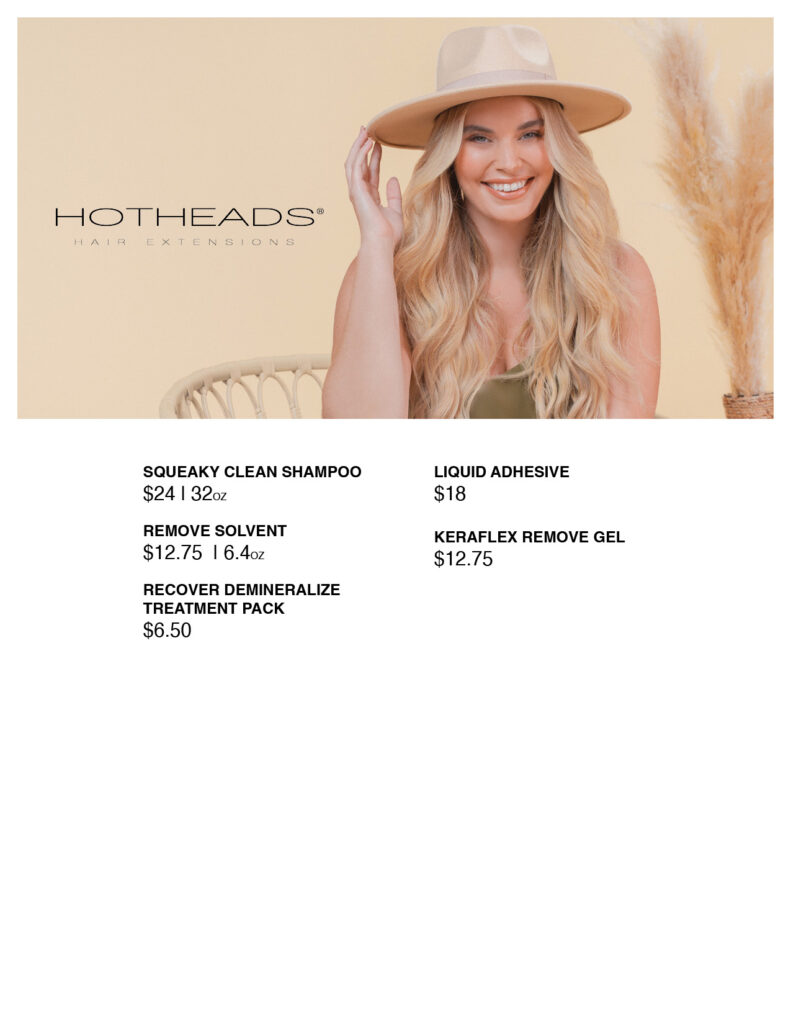 Hotheads – Retail Price List
